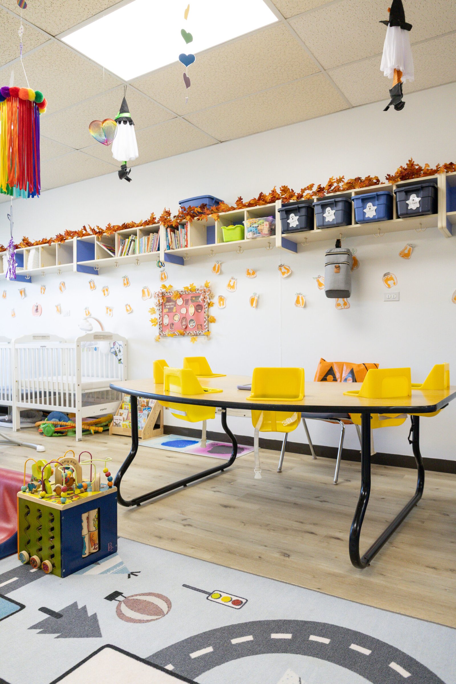 Infant care in Schaumburg — calm, cozy infant classroom at Kiddy Garden